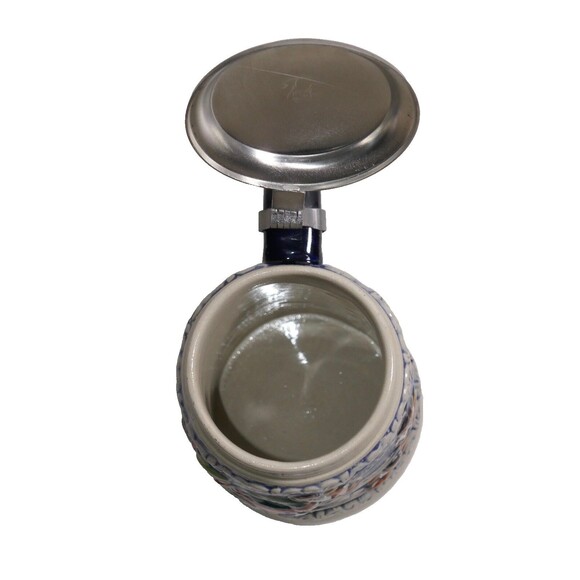 Gilles & Bohn Original Lidded Beer Stein w/Angels & Flowers  West Germany - Picture 9 of 12